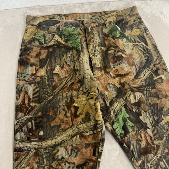 VTG Wrangler Jeans Mens 40x30 Advantage Timber Camo Outdoor Hunting Y2K USA Made - Picture 2 of 14